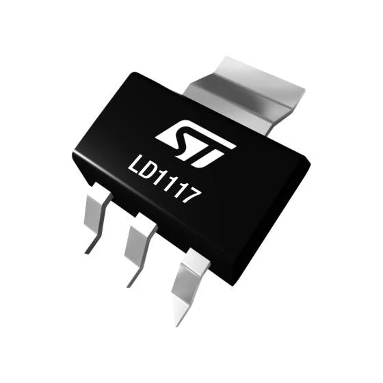 STMicroelectronics LD1117STR — линейный стабилизатор напряжения с низким падением напряжения